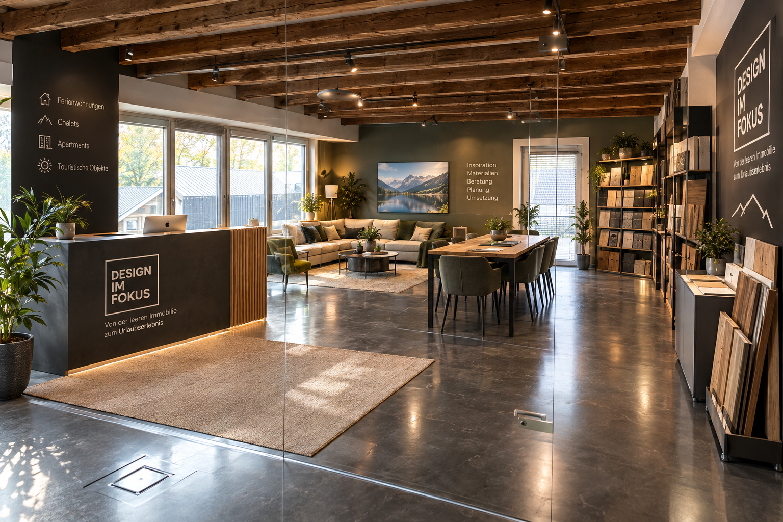 Showroom Einrichtungskonzept